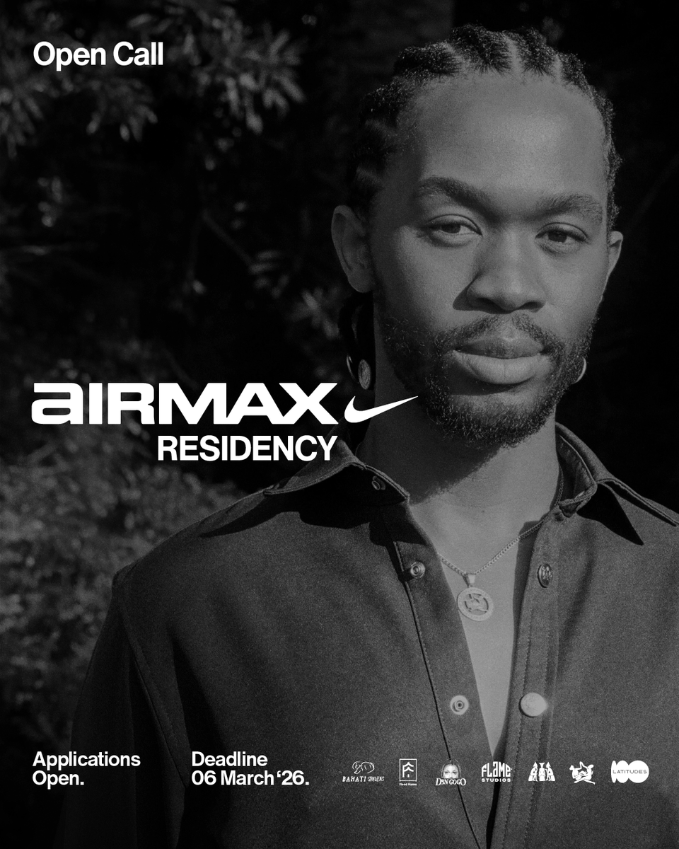 10and5's tweet photo. Airmax Residency

Apply to be part of the Airmax Residency through the link in bio of a mentor on the specific creative discipline you’re interested in.

@thebesilem : Fashion
@bahati.simoensi : Art
@dbngogo : Music

Entries close: Friday, 6th March https://t.co/NSruOgHff9