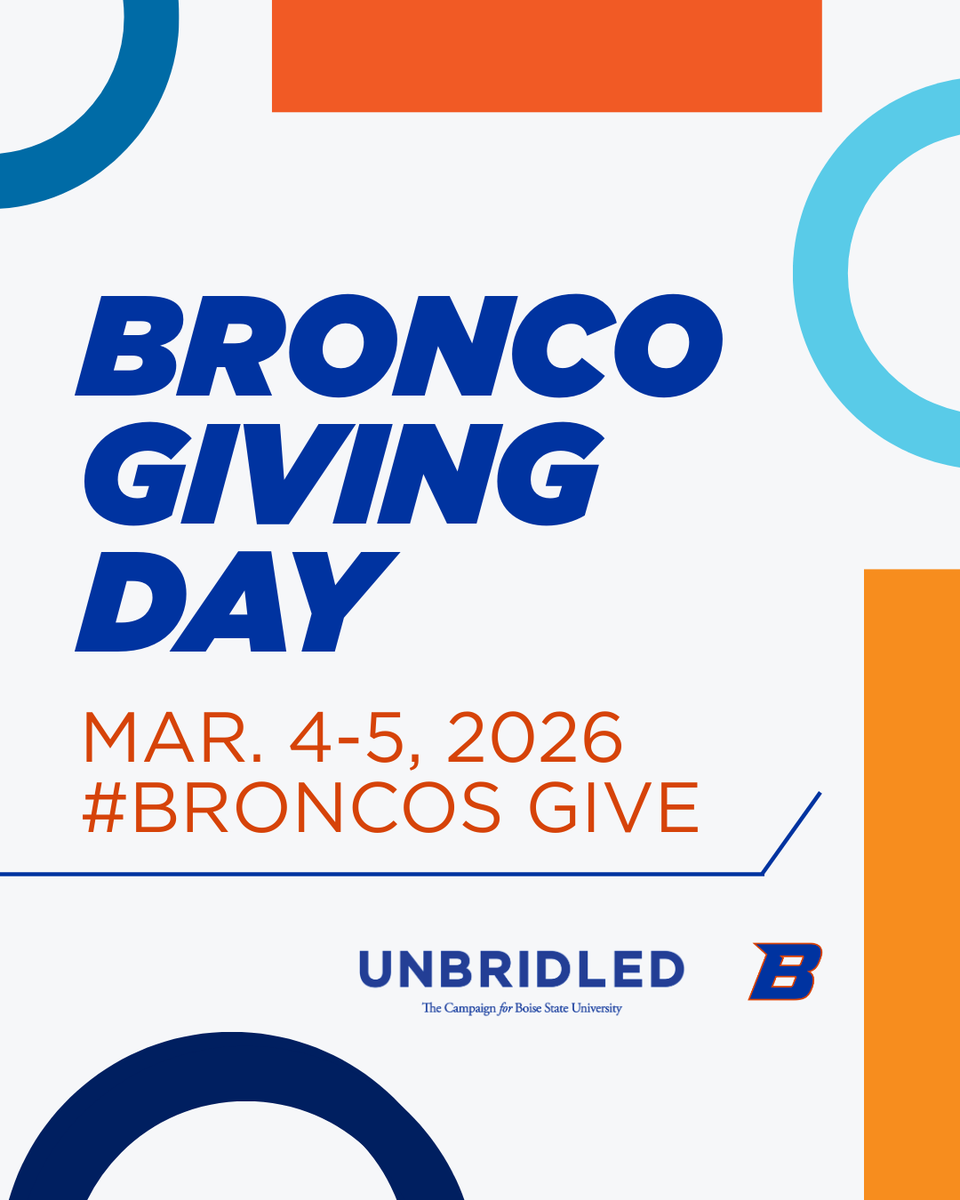 BoiseStateCOEN's tweet photo. We’re live! 🎉

#BroncoGivingDay is officially underway at @BoiseState,  and the we're rallying support for the next 36 hours. Your gift can go even further through special matches and challenges—maximize your gifts impact!

Link to give: https://t.co/nC7e6R2P5C

#BroncosGive https://t.co/T2ljh7EzvM