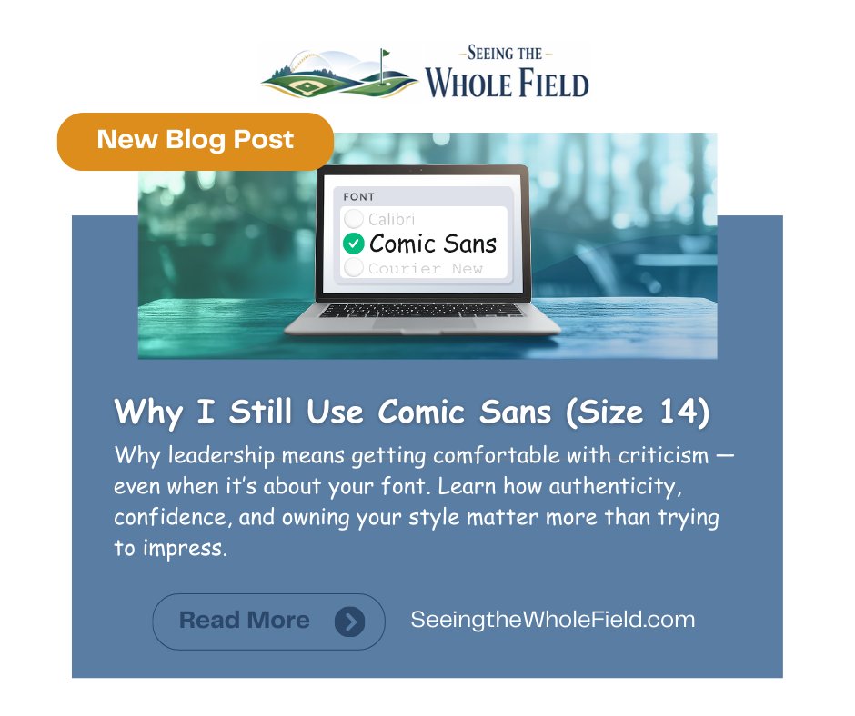 AlloyCPAs's tweet image. In @RenCicalese’s latest blog post, he covers why the font #ComicSans has stuck around and what it really says about leadership, criticism, and being comfortable in your own style.

Read the full blog post at bit.ly/4raJeOo. 

#SeeingtheWholeField #SmartBusiness