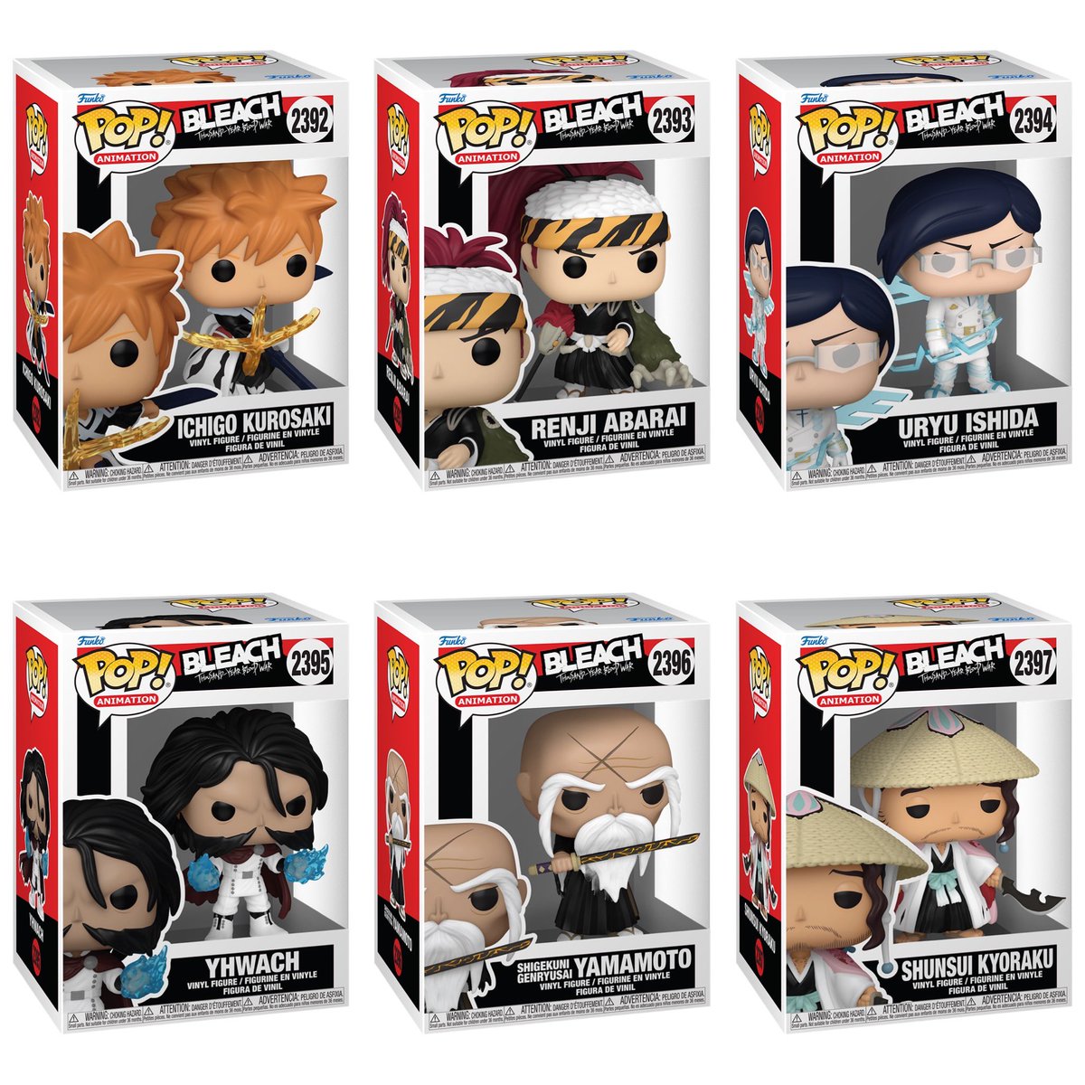 DisTrackers's tweet photo. Preorder Now: Bleach Thousand Year Blood War Pops!
.
Entertainment Earth - https://t.co/YtoRhRaM7L
Amazon - https://t.co/sif2D8df3d | https://t.co/WhHcpzN723
Vrare - https://t.co/01LASwfXyh
.
#Ad #Funko #FunkoPop #Anime #Bleach https://t.co/8xX14HkJTw