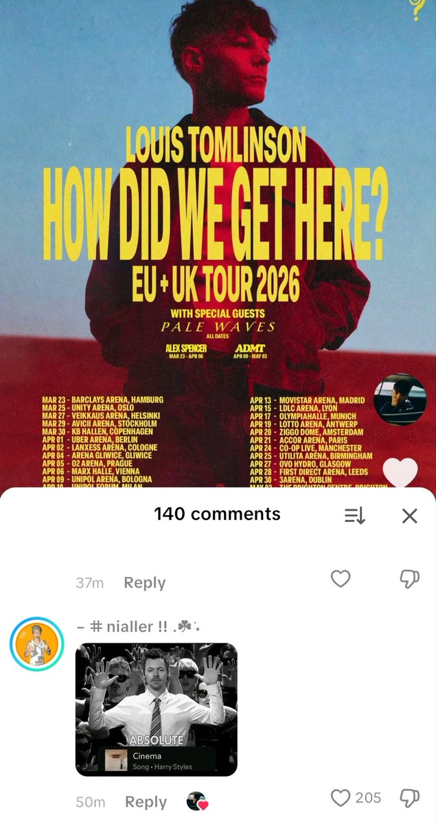 OT5Dailys's tweet photo. Louis Tomlinson liked this comment under his latest post! https://t.co/ECUnGjwsoT
