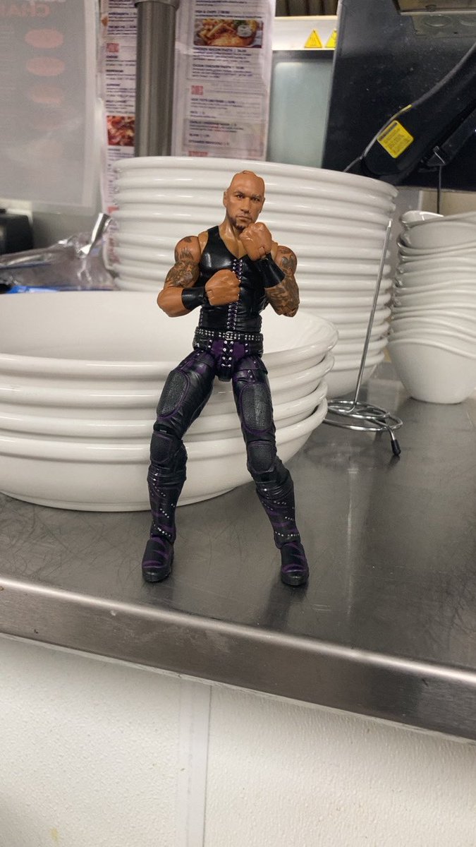 Went to the kitchen at work yesterday, and why was bald Damian Priest was back there