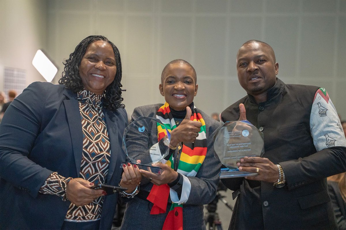 ZIMBABWE ON TOP OF THE WORLD, AGAIN. 
Zimbabwe has been named "Destination of the Year – Natural Wonders" at the prestigious PATWA Awards held during ITB Berlin 2026. The accolade celebrates the country’s exceptional natural assets, conservation leadership, and authentic visitor