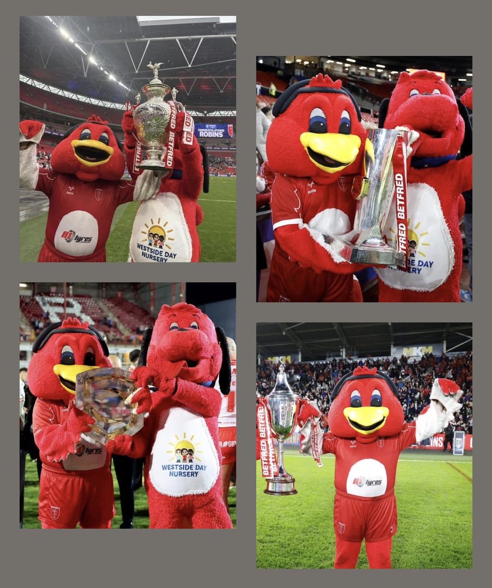 15 years of sweat and tough times doing my small bit to help the team I love. Even just a year ago, this was just a dream!! 

Mascot Rugby league, completed it mate!! 🏆🏆🏆🏆#HullKR