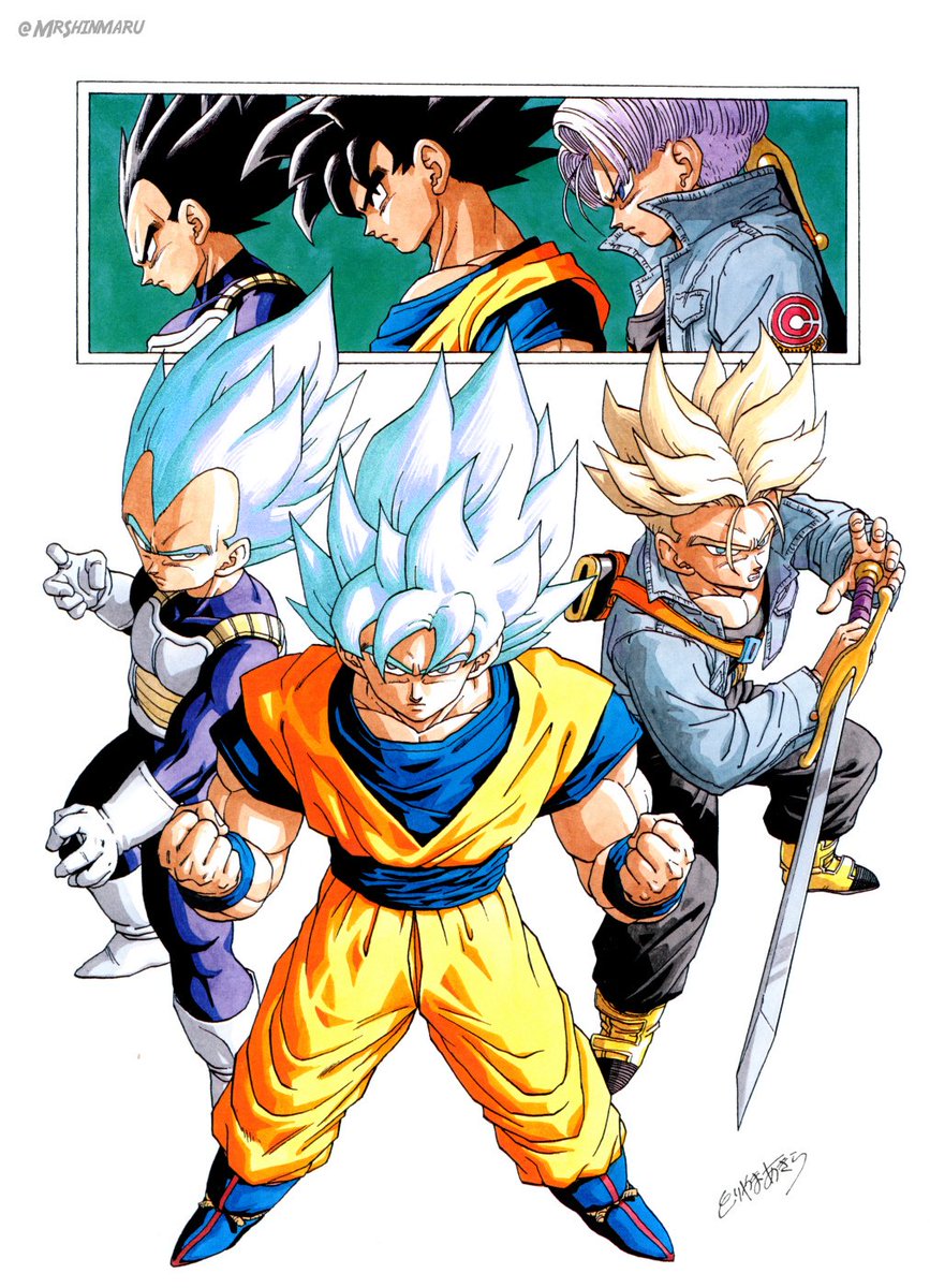 Super Saiyan Blue 90s Art
