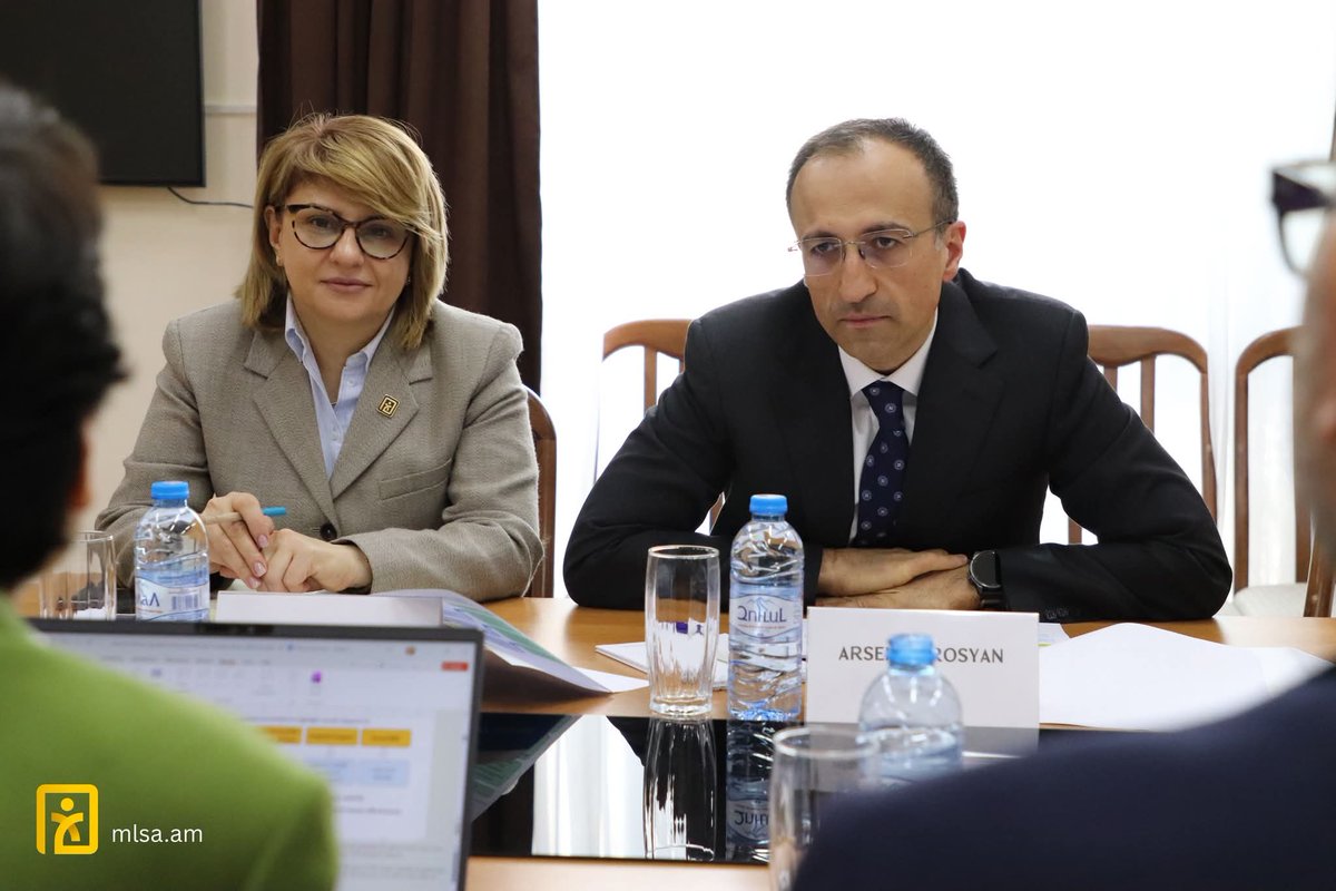 MLSA_Armenia's tweet photo. Minister @ArsTorosyan &amp; @WorldBank's Fabrizio Zarcone met today to discuss the joint initiatives on job creation and social integration. https://t.co/D7QLXM5JFK