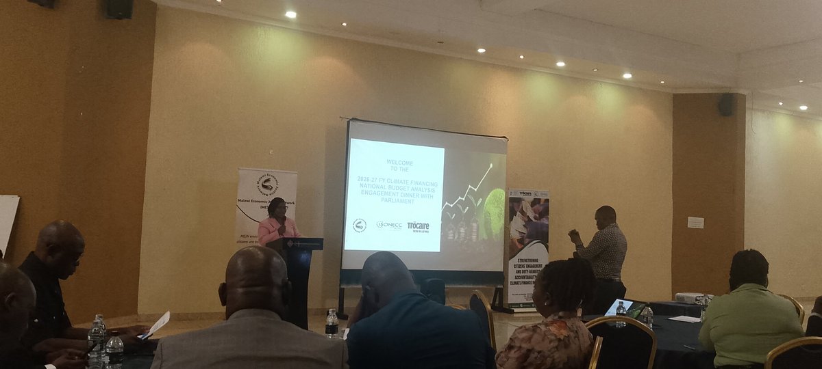 CSSPNMALAWI's tweet photo. Today, the Civil Society Social Protection Network  is involved in engagement dinner with the cluster committee on natural resources, energy and climate change and agriculture and food security+2026/2027 Financial year national budget analysis report on climate financing in MW https://t.co/fJ9kPJB5h5