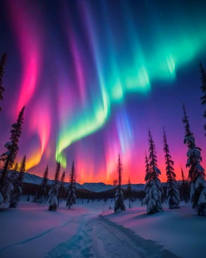astrooalert's tweet photo. The Northern Lights light up the skies! https://t.co/CEi0AqfUv7