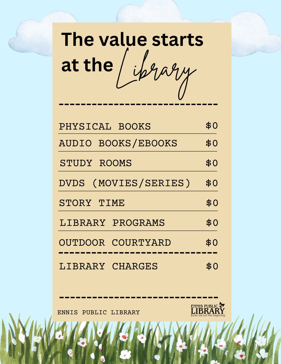 Ennis Public Library tweet media