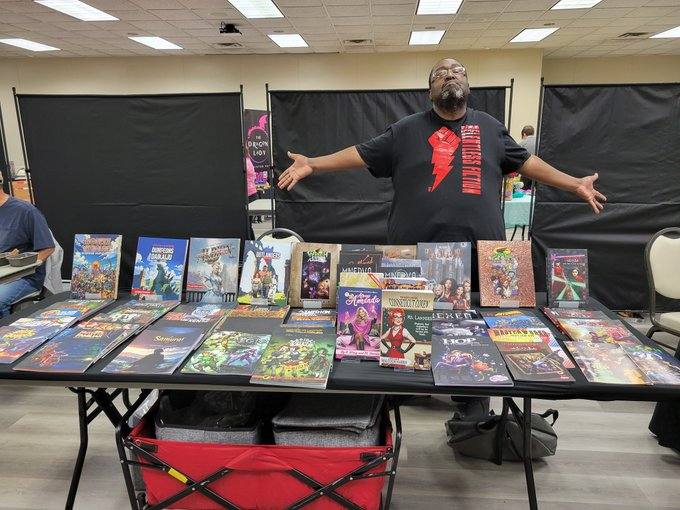 It's #writerslift time. Post your links and what you are working on this #selfpromowednesday and #wipwednesday and  Time for the  #comicscommunity #indiecomics #ttrpgcommunity #artistcommunity, #ttrpg.             Visit us at: drivethrurpg.com/en/publisher/2…