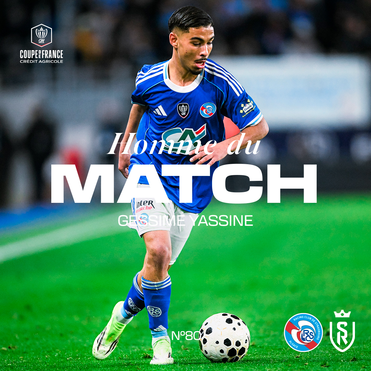 RCSA's tweet photo. 𝙂𝙚𝙨𝙨𝙞𝙢𝙚 𝙔𝙖𝙨𝙨𝙞𝙣𝙚 𝙚𝙨𝙩 𝙫𝙤𝙩𝙧𝙚 𝙝𝙤𝙢𝙢𝙚 𝙙𝙪 𝙢𝙖𝙩𝙘𝙝 🏆

😮‍💨 6 dribbles réussies
💪 14 duels gagnés
🎯 15 passes réussies dans le dernier tiers

Votre Top 3 👉 

▸ #RCSASDR