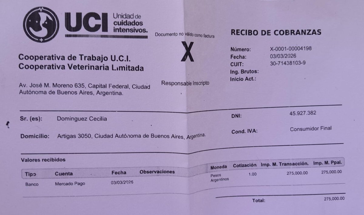 🚨 AYUDA. Ayer encontramos este perrito tirado. Necesitamos cubrir internación, RX, eco, etc. 

Me ayudan donando o difundiendo 🙏🏻 GRACIAS

Alias: dmz.ceci
Cecilia Dominguez

<a href="/lagarzasosa_/">Puchi</a> <a href="/aaguvolpato/">agu </a> <a href="/NicolasLucca/">Nicolás Lucca</a> <a href="/maxi_sardi/">Maxi Sardi</a> <a href="/Kiwita/">Sara Stewart Brown </a> <a href="/CroArg/">.</a> <a href="/mariucoro/">Bichera de alma 🐾🐾🌺</a> <a href="/ArqueroSinManos/">Lucho</a>