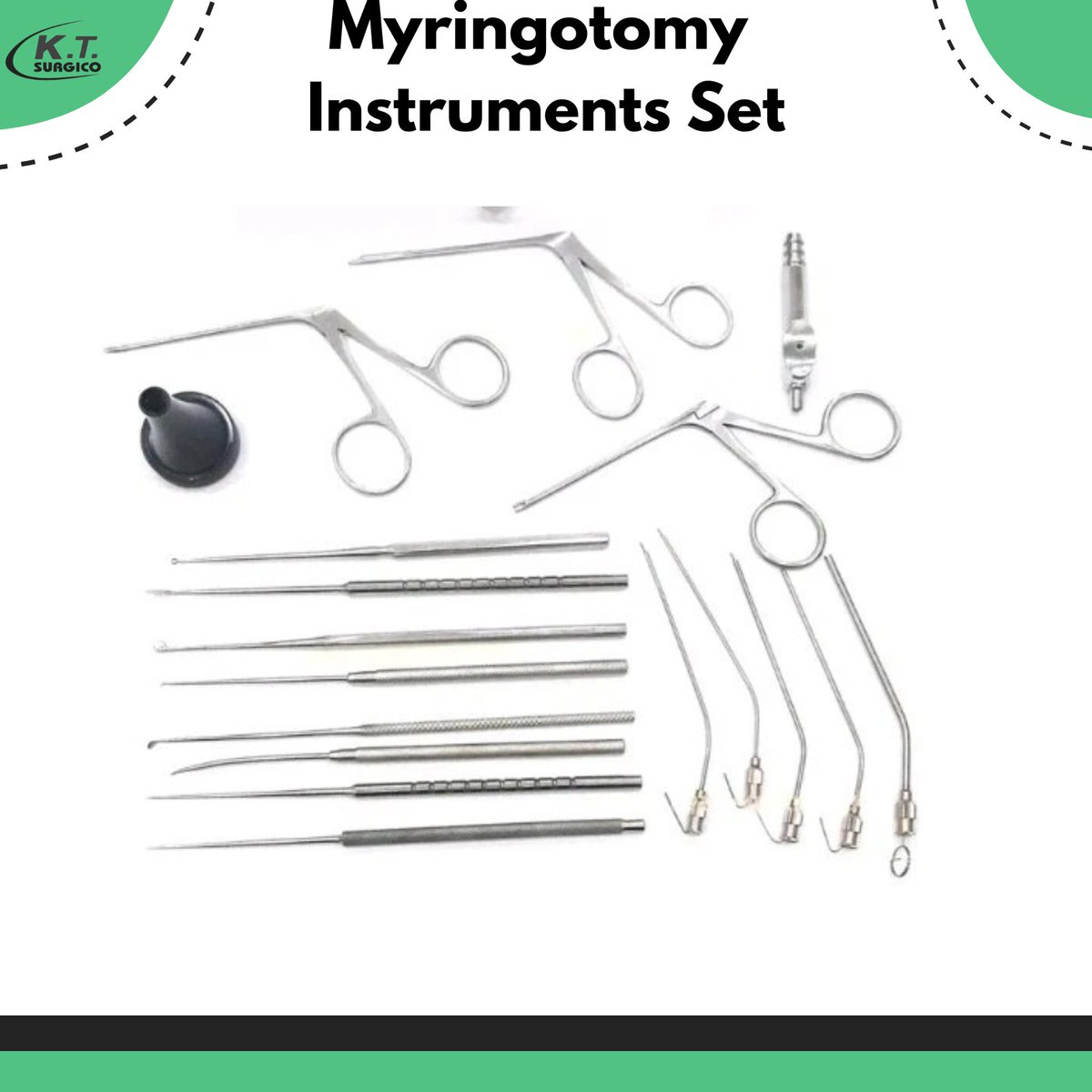 ktsdental's tweet image. Precision for delicate ear procedures.
Myringotomy Instruments Set — engineered for accuracy and consistent ENT performance.
🌐 ktsurgico.us
📩 salesexecutive@ktsurgico.us
#MyringotomyInstruments #ENTInstruments #EarSurgeryTools #Otolaryngology #SurgicalInstrumentSet