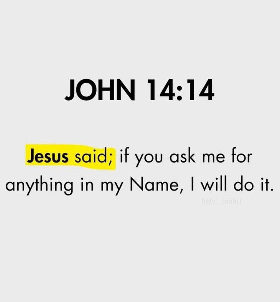 Richard_gh1's tweet photo. John 14:14 https://t.co/8iY66xVLLw