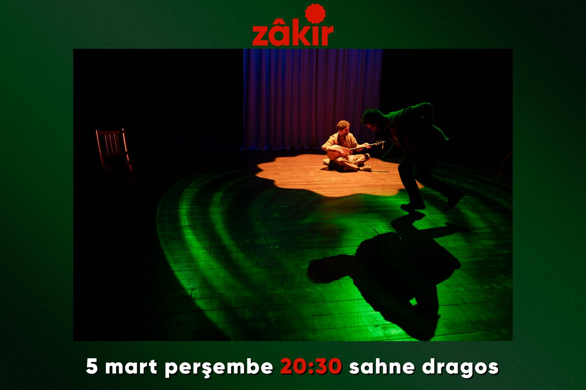 ZÂKİR

Yarın akşam 20:30'da Sahne Dragos'ta

🎟️ Biletler: linktr.ee/yolcutiyatro

#Zâkir #Tiyatro