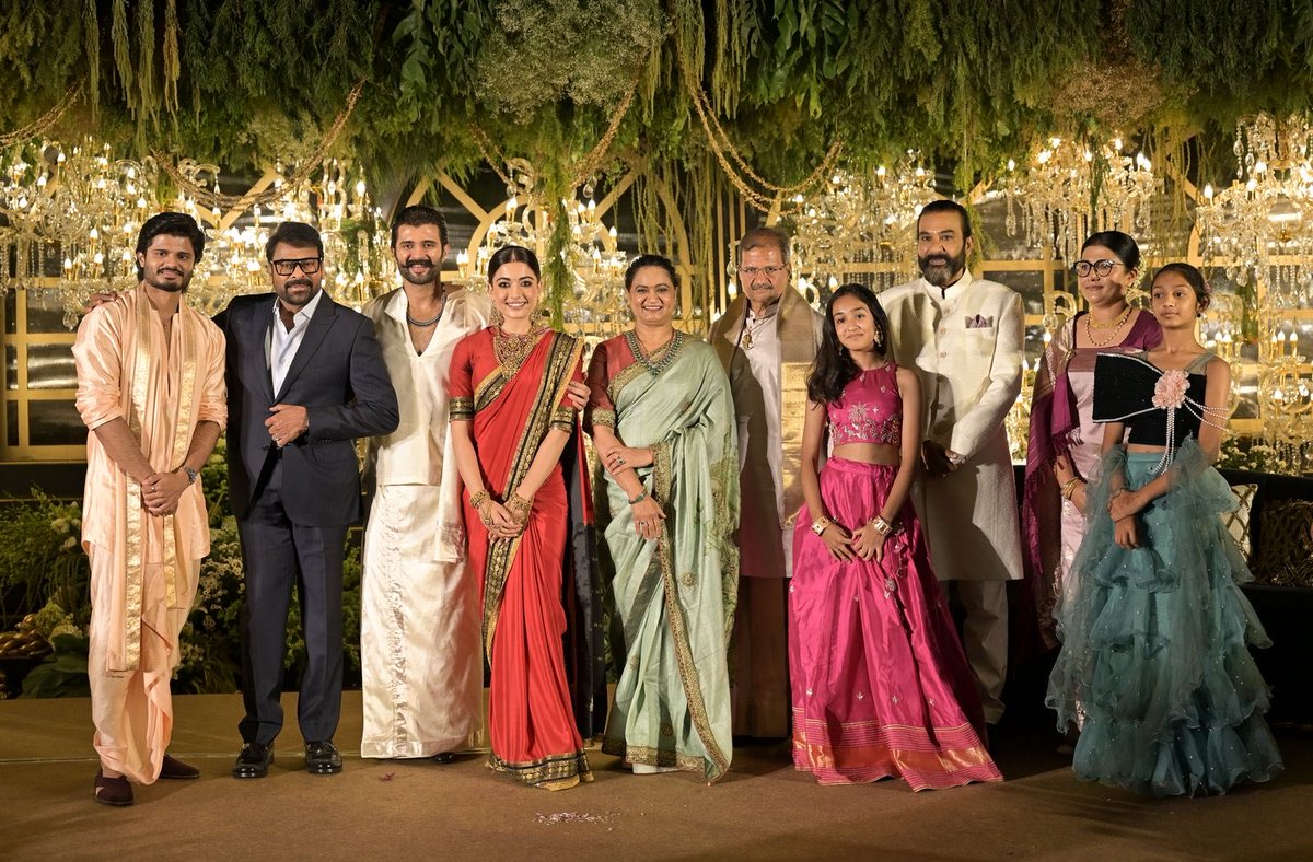 Tollywood stars graced the wedding reception of #VijayDeverakonda and # ...