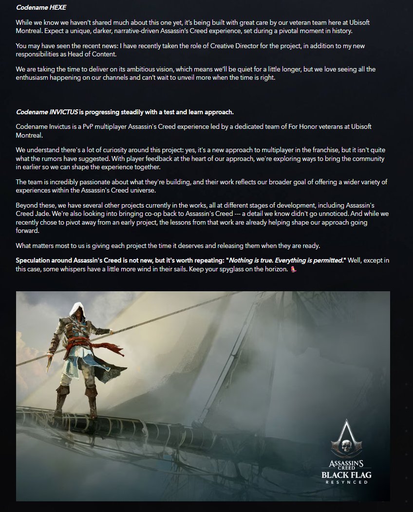 Assassin's Creed Unity 60 FPS patch coming to PS5/Xbox Series tomorrow. 

More on Assassin's Creed: ubisoft.com/en-gb/game/ass…