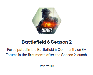 Robinlou1FR's tweet photo. New badge for my profil on  #EA forum #Battlefield6 https://t.co/9jku7HF4c6