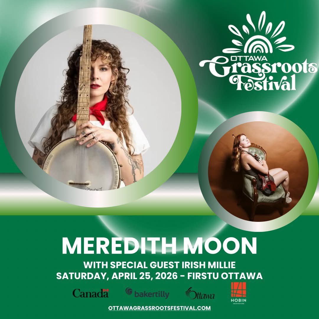 OttGrassroots's tweet photo. ๐ข OGF Saturday Headliner @meredithmoonmusic & special guest @irishmilliefiddle ๐ถ๐ฅ
๐๏ธhttps://t.co/KjHY1CI3w2
Stay tuned for more details on the full 2026 lineup. All Saturday and Sunday daytime events are free to attend. Donations welcome.
#fiddlefire ๐ถ๐ฅ https://t.co/ICnrrTEJ0v