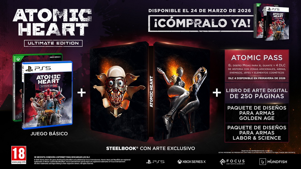 Atomic Heart muestra su último DLC «Blood on Crystal», que llegará el 16 de abril.

El 24 de marzo se lanza la Ultimate Edition de Atomic Heart para PS5 y Xbox Series en tiendas físicas.

#AtomicHeart

ninplay.es/atomic-heart-m…