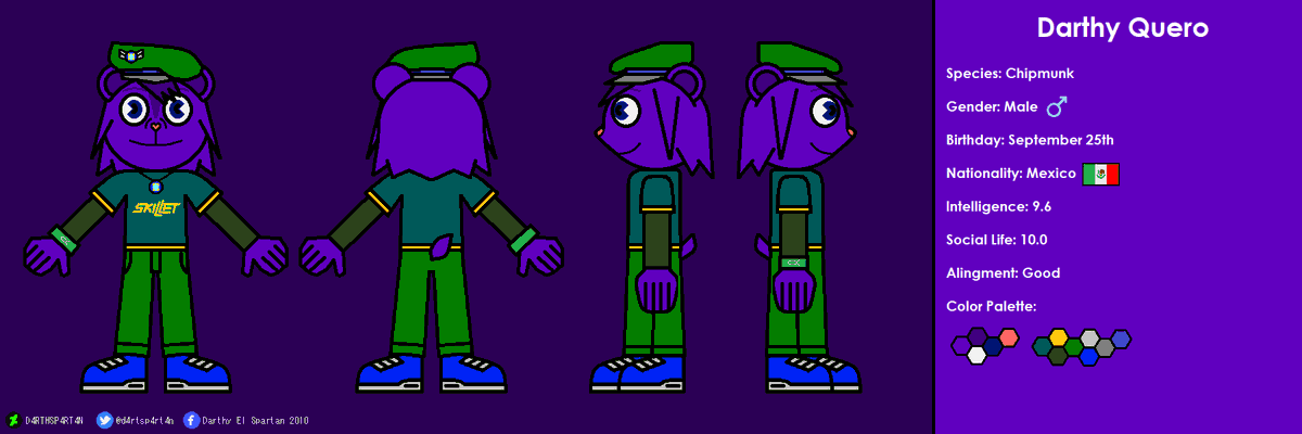 d4rthsp4rt4n's tweet photo. Reference Sheets of my OCs:
Darthy Quero ๐๐ฟ๐ฒ๐ฝ
#htfoc #referencesheet #darthy https://t.co/HDNX9lwj8U