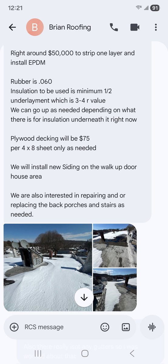 UltimateTrad8r's tweet image. Spring time is here
This roof with a complete rip out
Plywood is probably going to be about 55k materials and labor 
#renovations