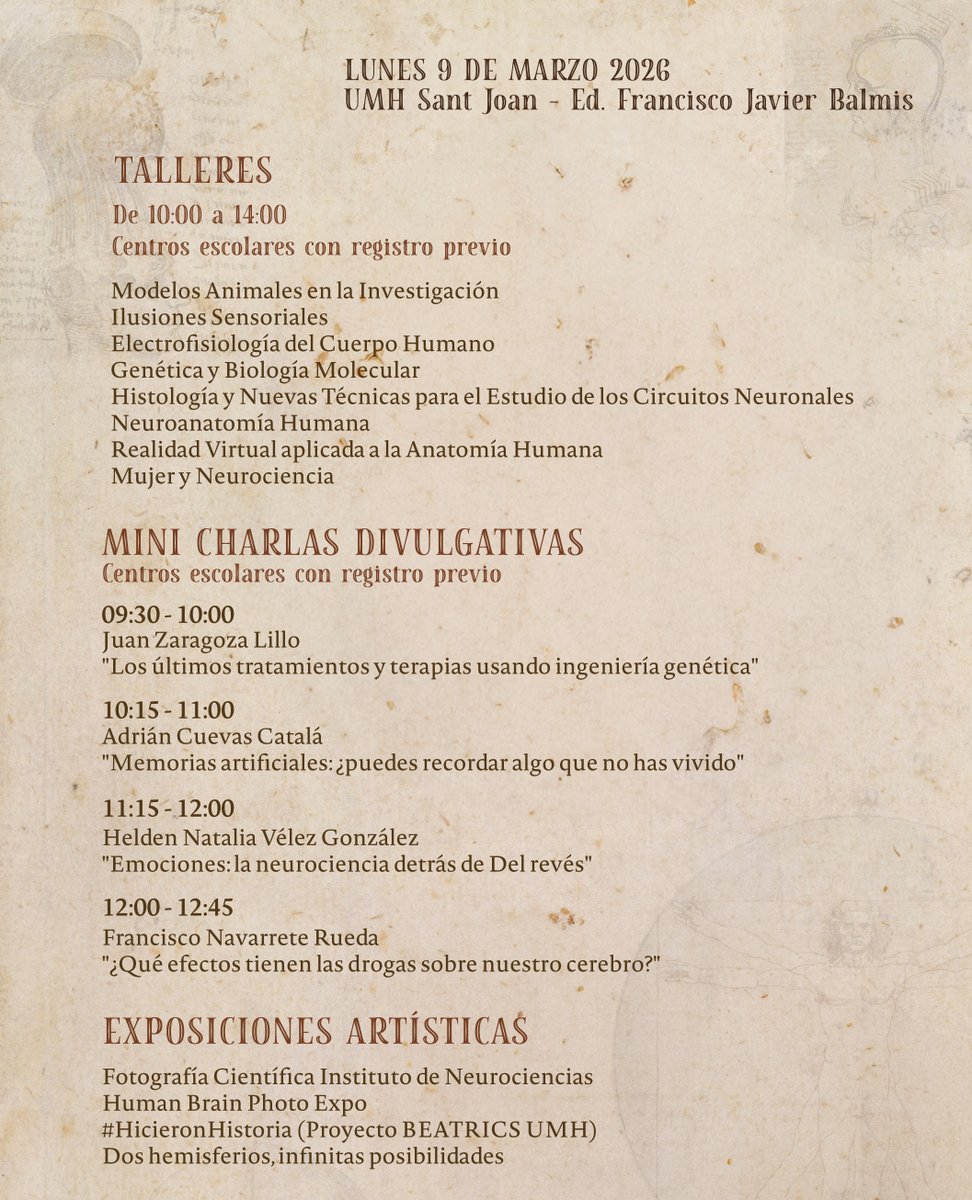 Instituto de Neurociencias UMH-CSIC tweet media