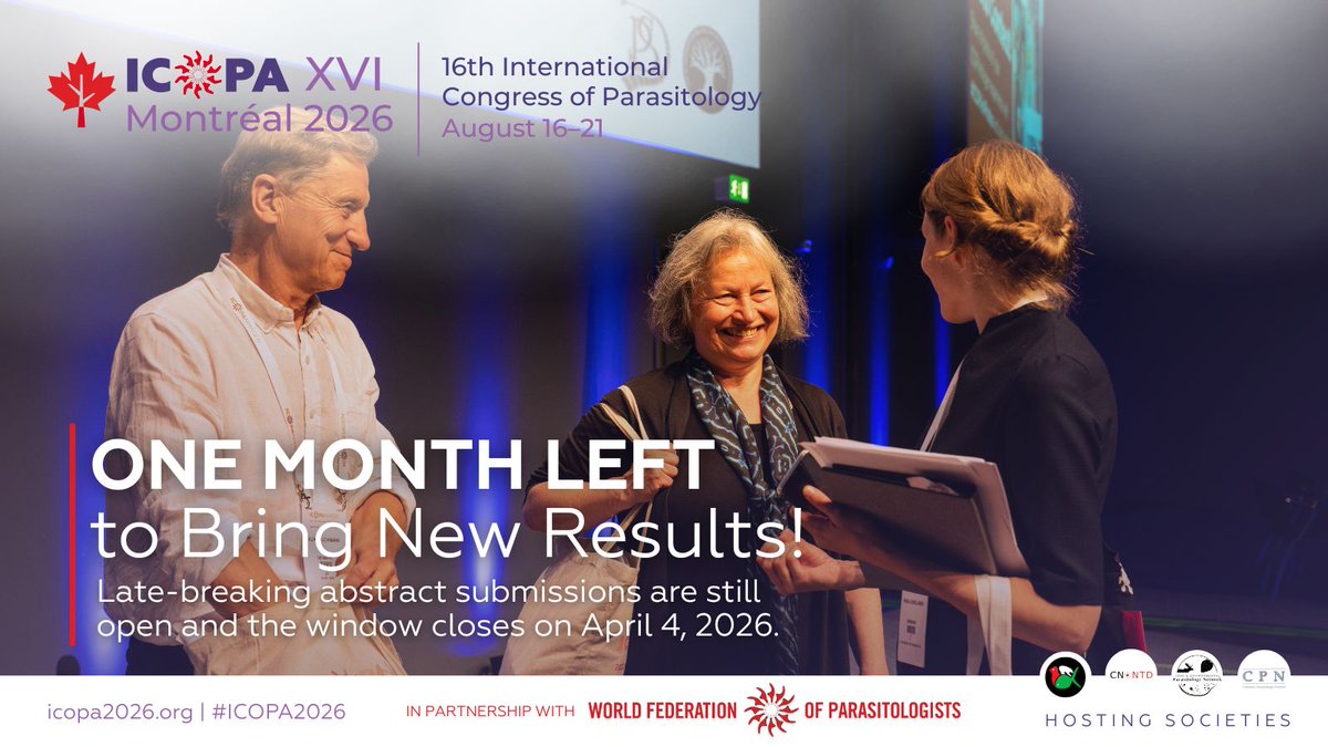 International Congress of Parasitology - ICOPA 💜 tweet media