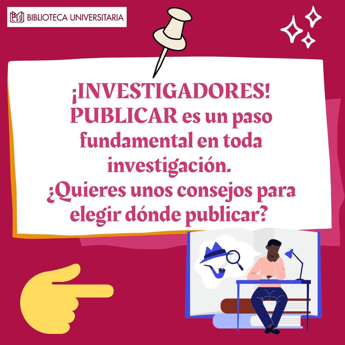 BibliotecaUCLM's tweet photo. ¿Necesitas ayuda para saber elegir la revista en la que se debe publicar una investigación?¡No te pierdas estos consejos!#apoyoalainvestigación https://t.co/NLxYu9CH9h