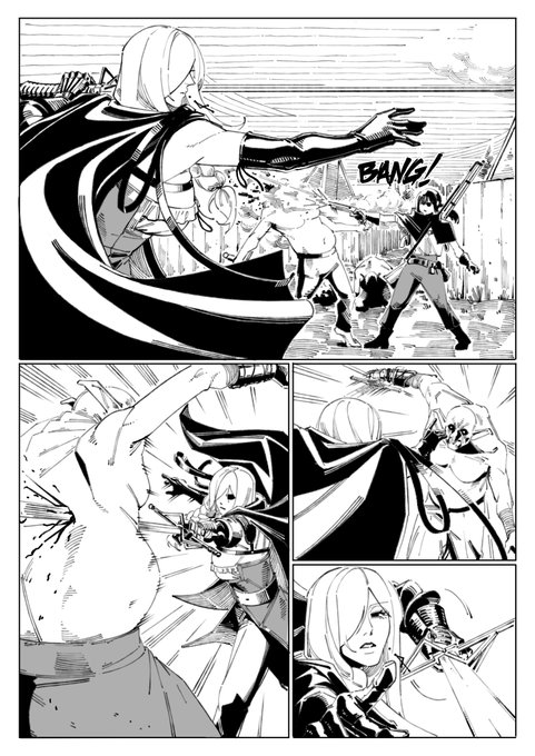 i love drawing these 3 (The second one is just drawing on a whim, not really a project like TEOS and Bondage Shop)