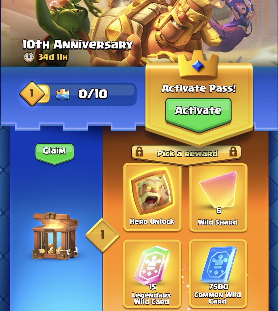 🎁Giveaway🎁

🏆x2 Diamond Pass
🏆x4 Ameer FL

Requirements:
• Retweet ♻️  
• Like ❤️
• Follow <a href="/pa_cr05/">Pa_cr</a> 
• Follow <a href="/Ameer_CR1/">Ameer</a> 
• Tag 2 friends

Winners will be announced in 4 Days ⏰ 
Good Luck!!
#ClashRoyale