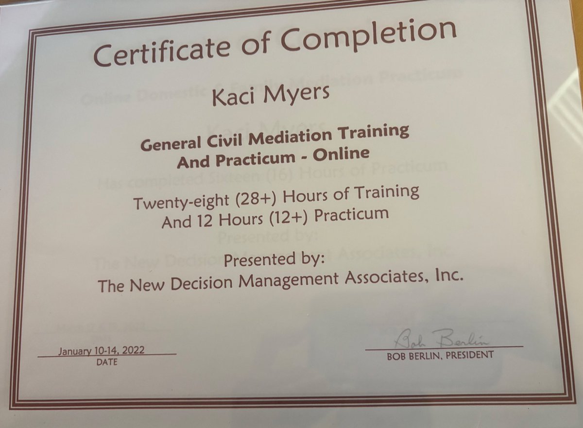 SpeakinFreedom's tweet image. 95% of the classes I take are out of need, after skipping mediation in my first Lawsuit against the Atlanta Va/ USA I completed this course so I could understand my court experience and tighten my knowledge for possible settlement! That case gave me hidden FACTS🫡🏁 #RealOnly