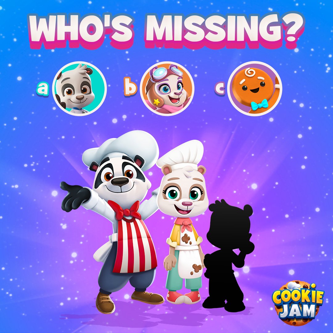 Chef Panda’s kitchen feels a little empty today! 🐼🍪 Can you help us find our missing friend?

Take a look at the silhouette and tell us: is it A, B, or C? 👇

Drop your answer in the comments below! ✨