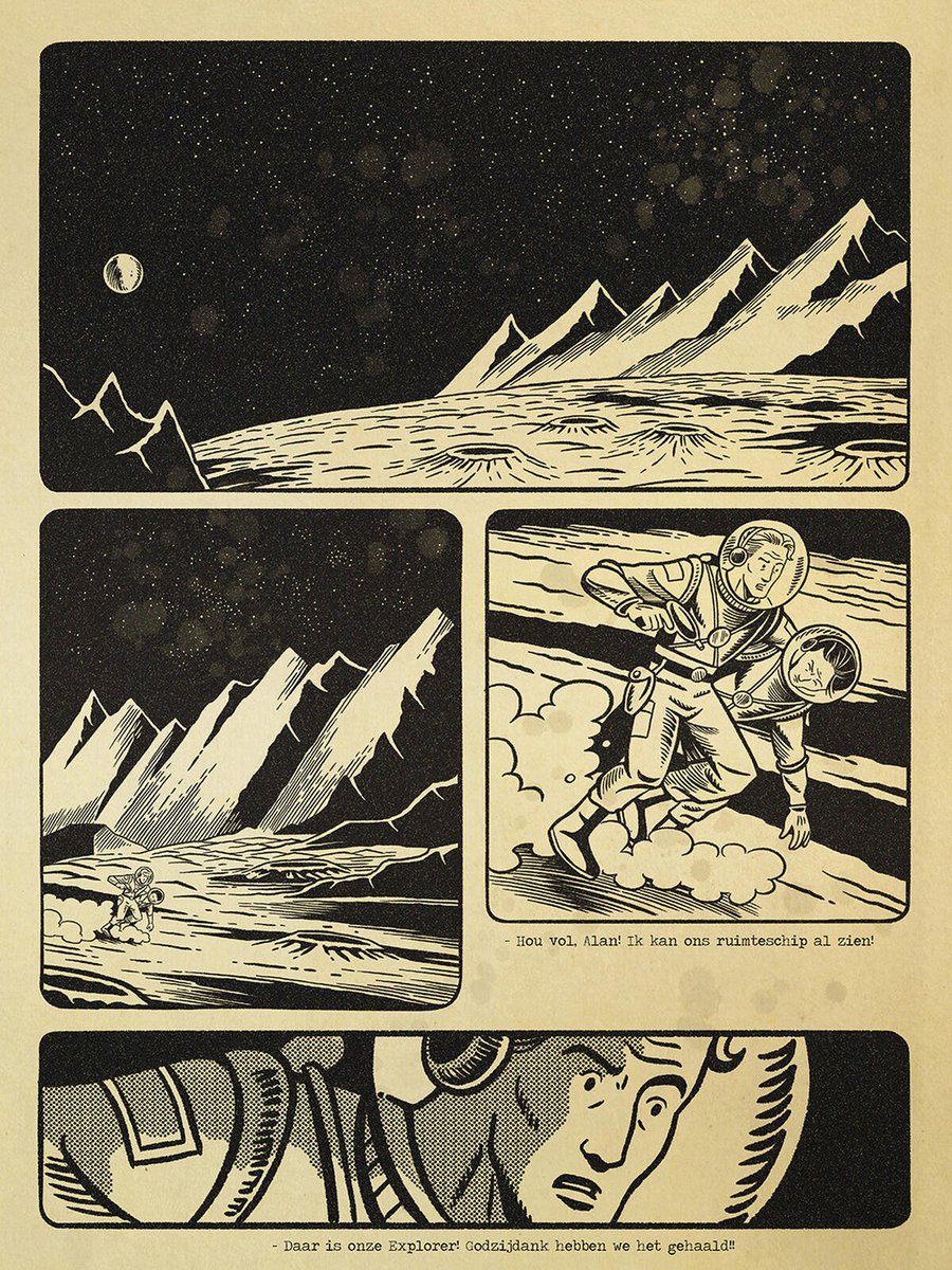 stripland_BENL's tweet photo. Het was even wachten op preview-pagina's met hogere resolutie van #Exovida, bij deze. Ziet er mooi uit. Ook benieuwd naar deze bijzondere samenwerking? #Menlu geeft deze stevige graphic novel over buitenaards leven half april uit. #AdriaanBijloo #GovertSchilling https://t.co/BBGBCW6vrI