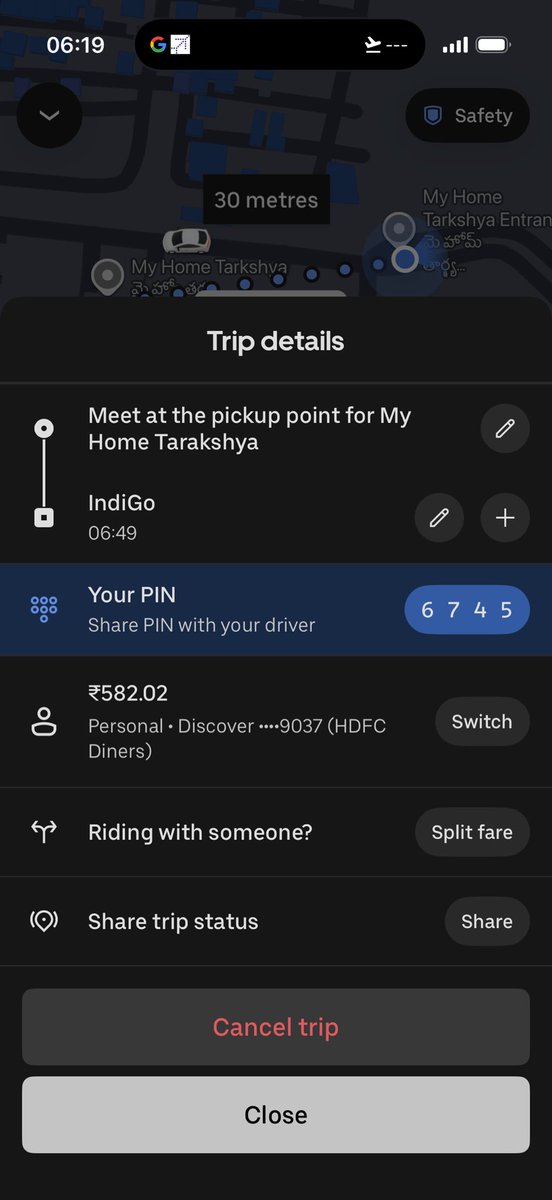 SiddharthK2187's tweet photo. @UberIN_Support "Hey @Uber_IN 🚨 Bad experience with UberGo from Kokapet to Hyderabad Airport. Driver demanded ₹900 cash &amp; went off-app, citing fleet priority. Actual fare was ₹582. Want refund for ₹318. Screenshots attached. Help! #UberIndia #CustomerService" https://t.co/4a7cdkkAqL