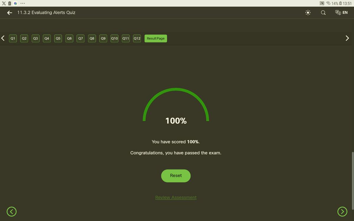 adaezeonuorah2's tweet photo. Module 11: Evaluating Alerts 
I learned 
Sources of Alerts 
Overview of Alert evaluation 
Quiz: 100%
Tomorrow I'll take the final exam and get the certificate.
@ireteeh https://t.co/ajV6a02Ves