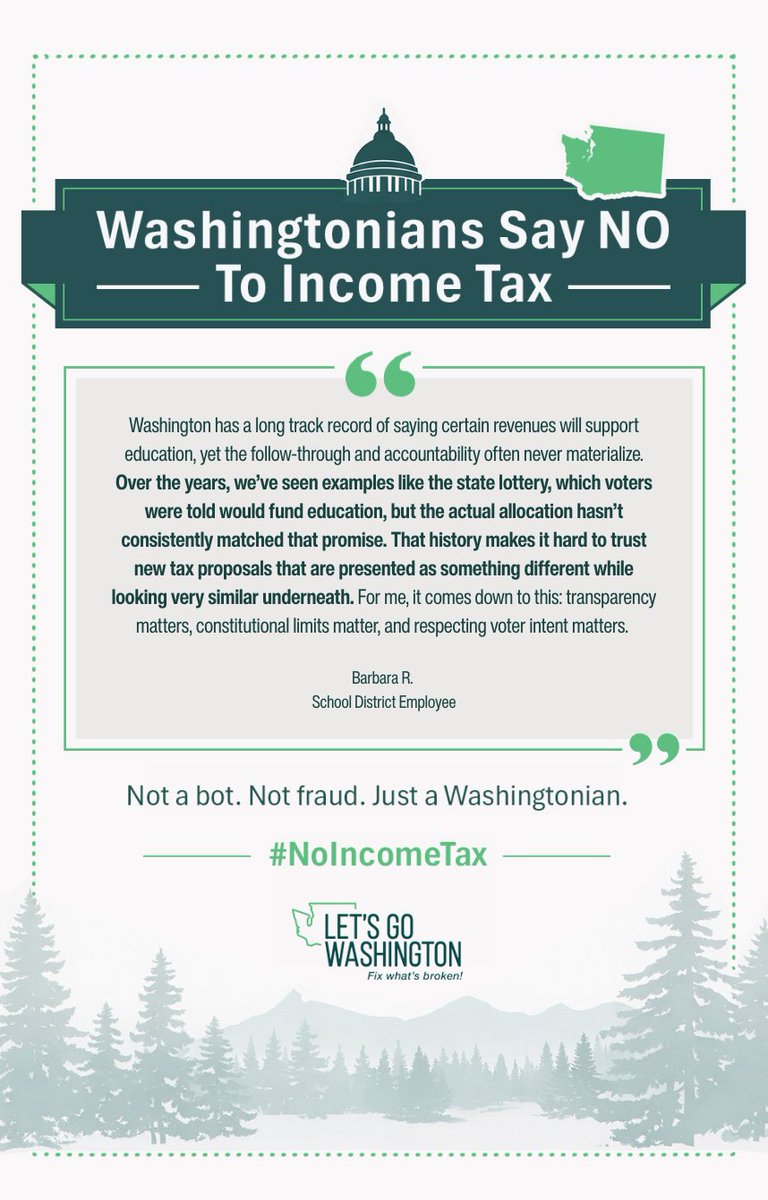 letsgowa's tweet image. School district employees oppose the income tax. #notabot