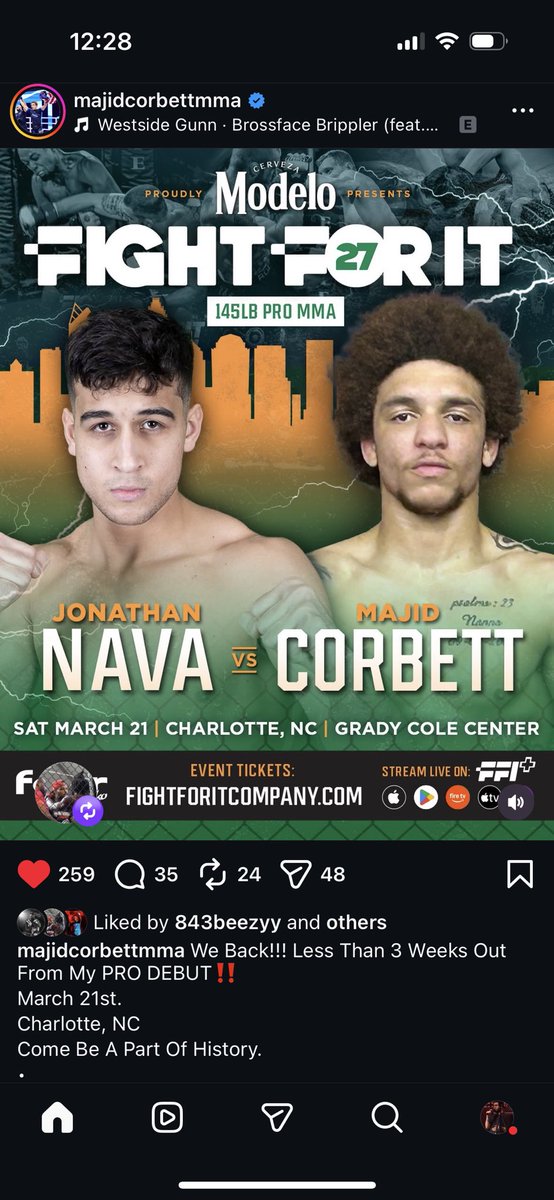 Team USA rep. Majid Corbett will be making his pro debut after a 16-2 amateur career that featured a GAMMA world championship and impressive IMMAF run. Definitely one to keep an eye on.