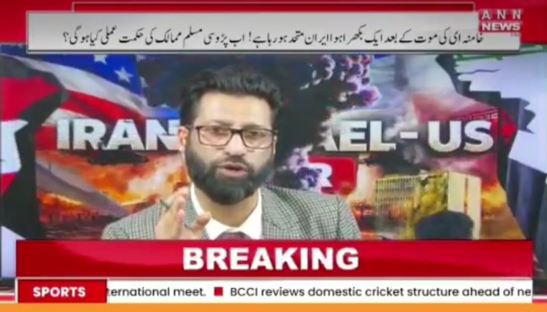 He is Tariq Bhat, a Journalist at a news channel in Kashmir.

On US-Iran-Israel war, he simply said that the nation's interest must always come first, and nothing should be done to harm the country or disrupt law &amp; order.

Since then, he and his family have been receiving threats