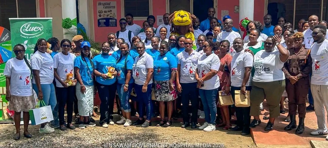 aanaagbe's tweet photo. World Hearing Day 2026 👂✨  
Hearing Awareness Week launched at Nsawam Gov’t Hospital 🏥 Huge thanks to all stakeholders for bringing care from communities to classrooms 
#WorldHearingDay2026
#GhanaHealthService
#NsawamGovernmentHospital
 #CommunityFirst https://t.co/kHFvPlgqGr