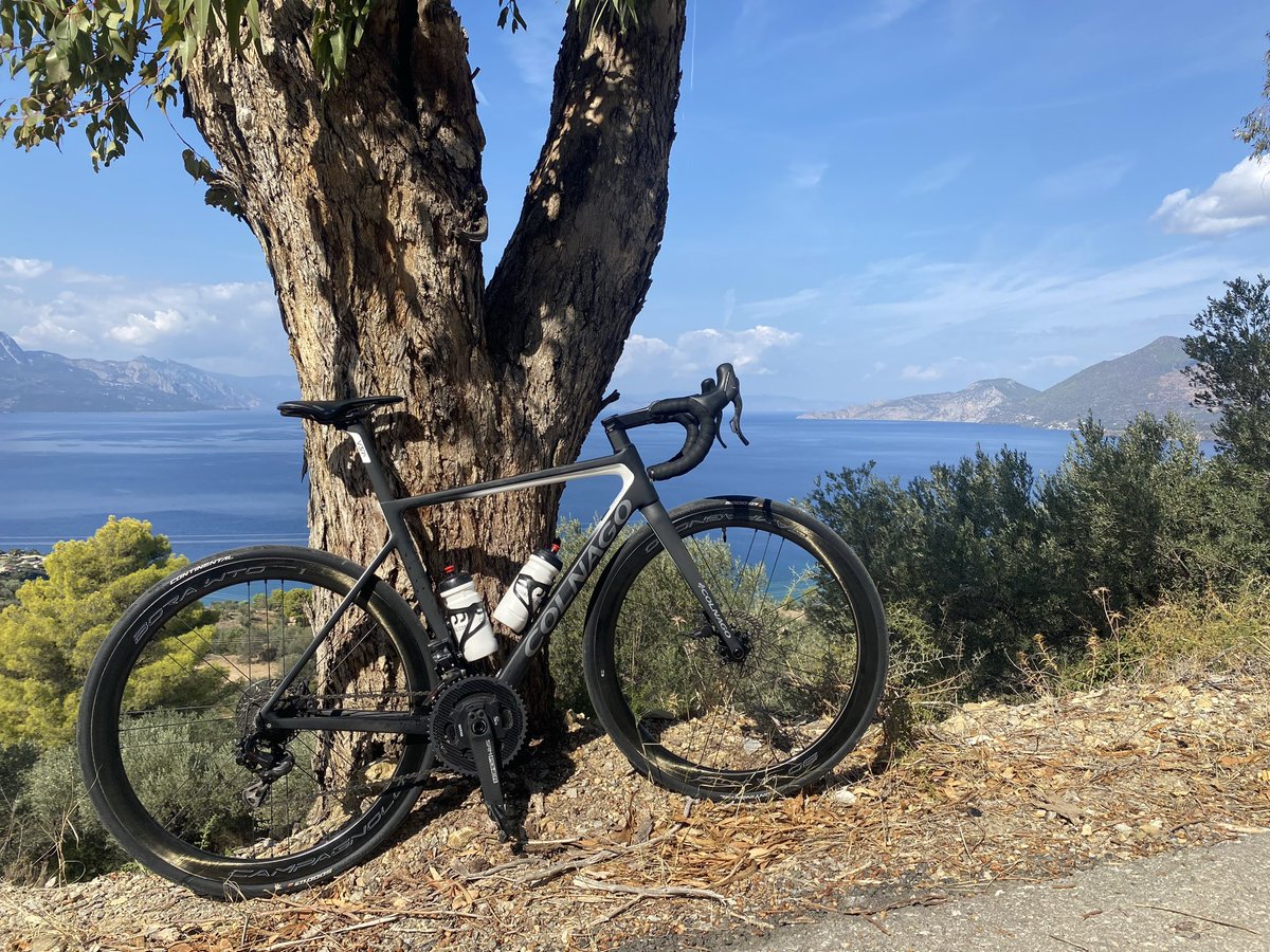 Sunny days, quiet roads and incredible scenery. My regular ride to from Poros to Methana.