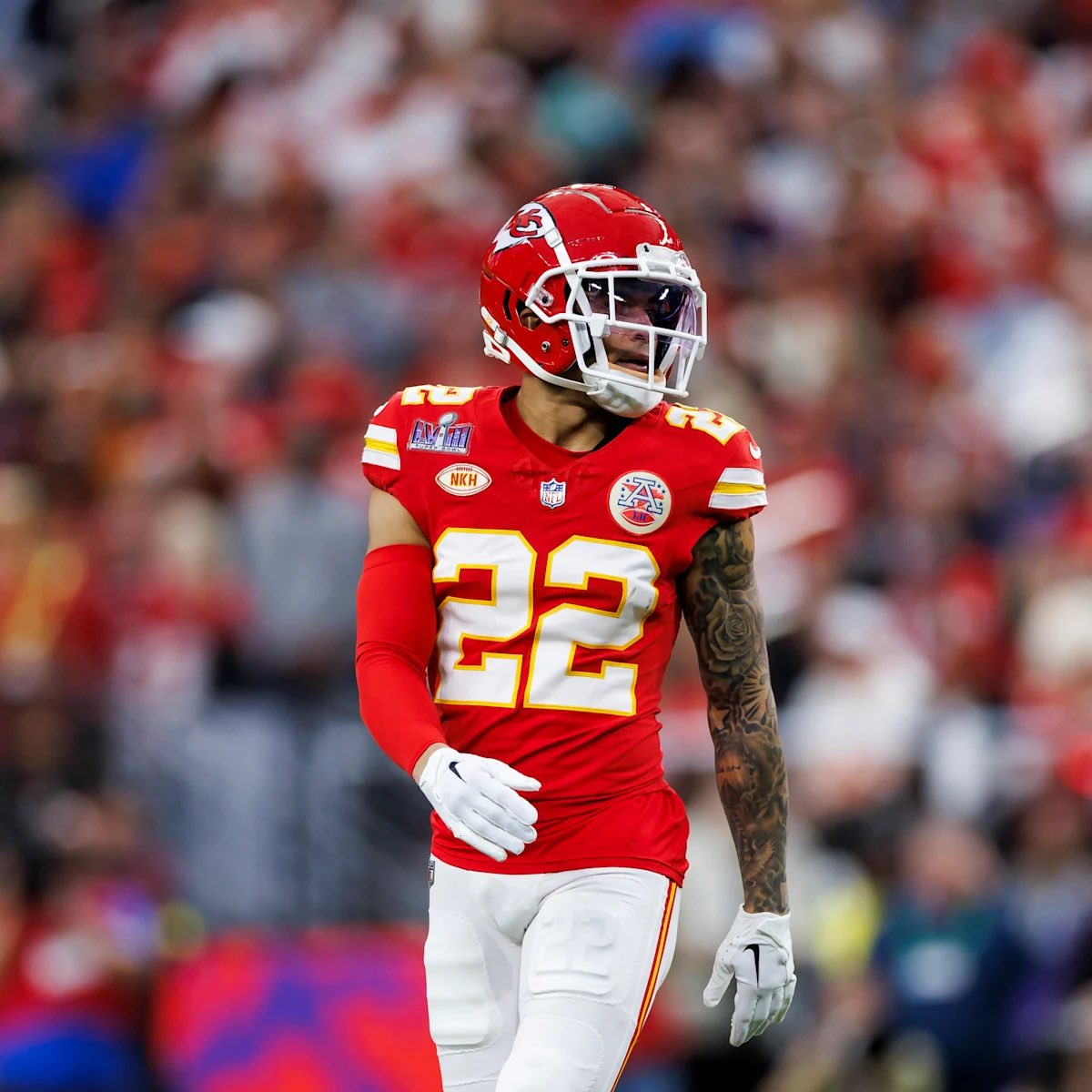 MLFootball's tweet photo. 🚨PROJECTION: Los Angeles #Rams cornerback Trent McDuffie is projected to sign a four-year, $132 MILLION deal this offseason.

This is an average annual value of $33 million — the highest ever for a CB.

McDuffie is 25 years old, a 2x Super Bowl champion, and a 2x All-Pro. https://t.co/axQu0Dkvku