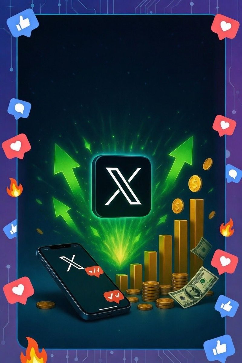 هالصورة مو بس صورة.. هي بداية حلم! اللي يشوفها ويحس بالطاقة والفرصة، يعني هو معانا في الطريق أنا أحارب عشان أربح على إكس، وأنت اللي معاي بتخلّيني أوصل متابعة + ريتويت + تعليق = دعم حقيقي يفرق الأرباح مو بس فلوس، الأرباح إننا نكبر سوا من الصفر للقمة يالله، مين يدخل التحدي معاي