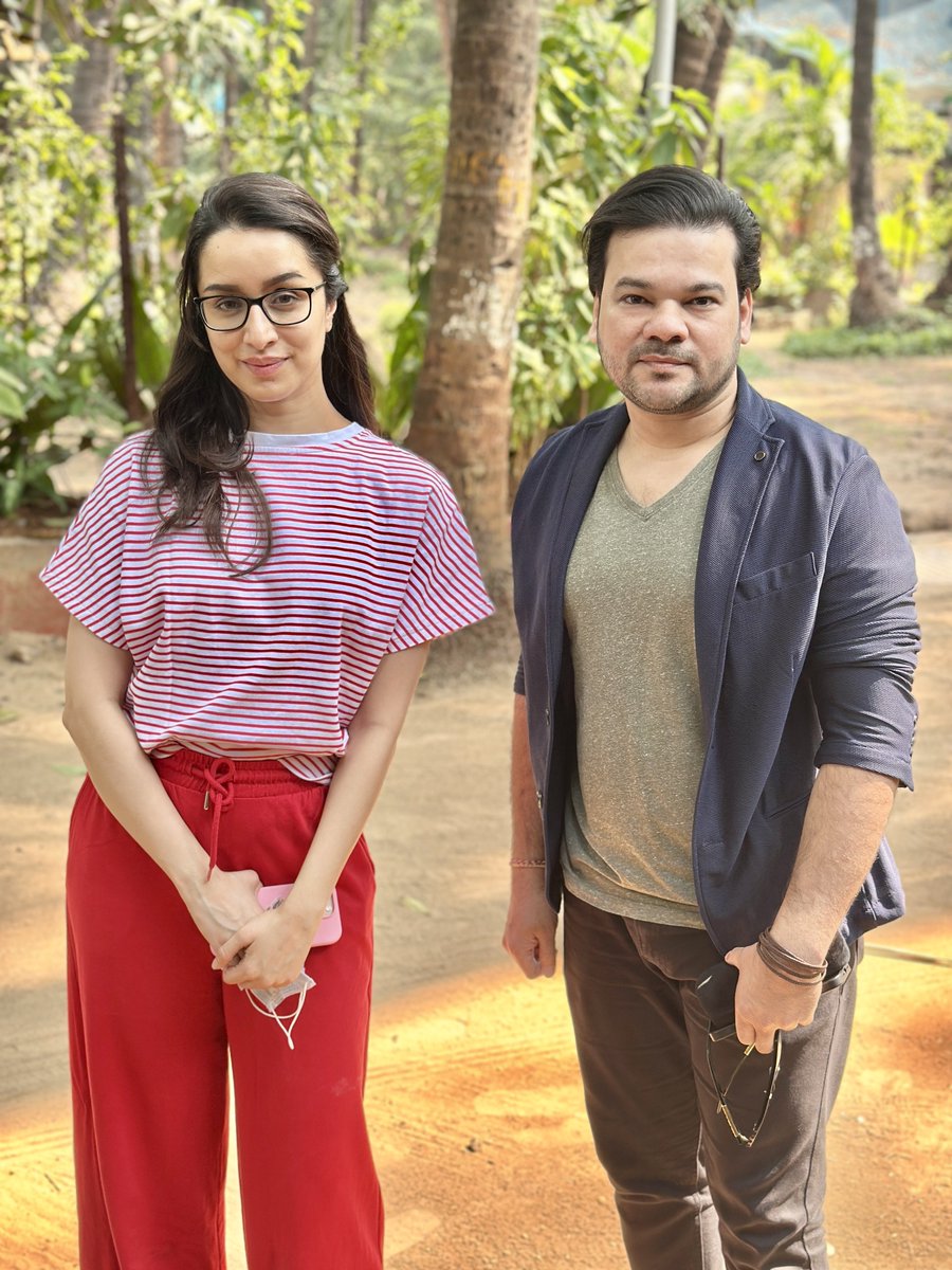 Happy Birthday, Shraddha Kapoor <a href="/ShraddhaKapoor/">Shraddha</a> 

This wish is a little late because of some important work, but today I’m remembering one of the most beautiful moments of the day I met you. 

It wasn’t an event or anything official, Meeting you and your mother and having that