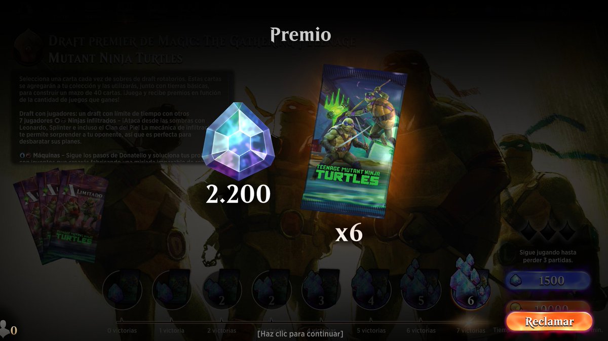 Se logro el draft con un dimir de ninjas

#MTG #MTGArena #MTGxTMNT