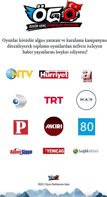 EnesH156669's tweet photo. Yayabildiğiniz her yere yayın. Herkes öğrensin.

Biz oyuncuların masum eğlencelerini dahi izlenme ve algı oluşturmak için şeytanlaştıranlara 1 kuruş olsa dahi para kazandırmayın.

#OyunKararıOyuncunundur 
#OYUNUMADOKUNMA https://t.co/QrDgSTT3qe