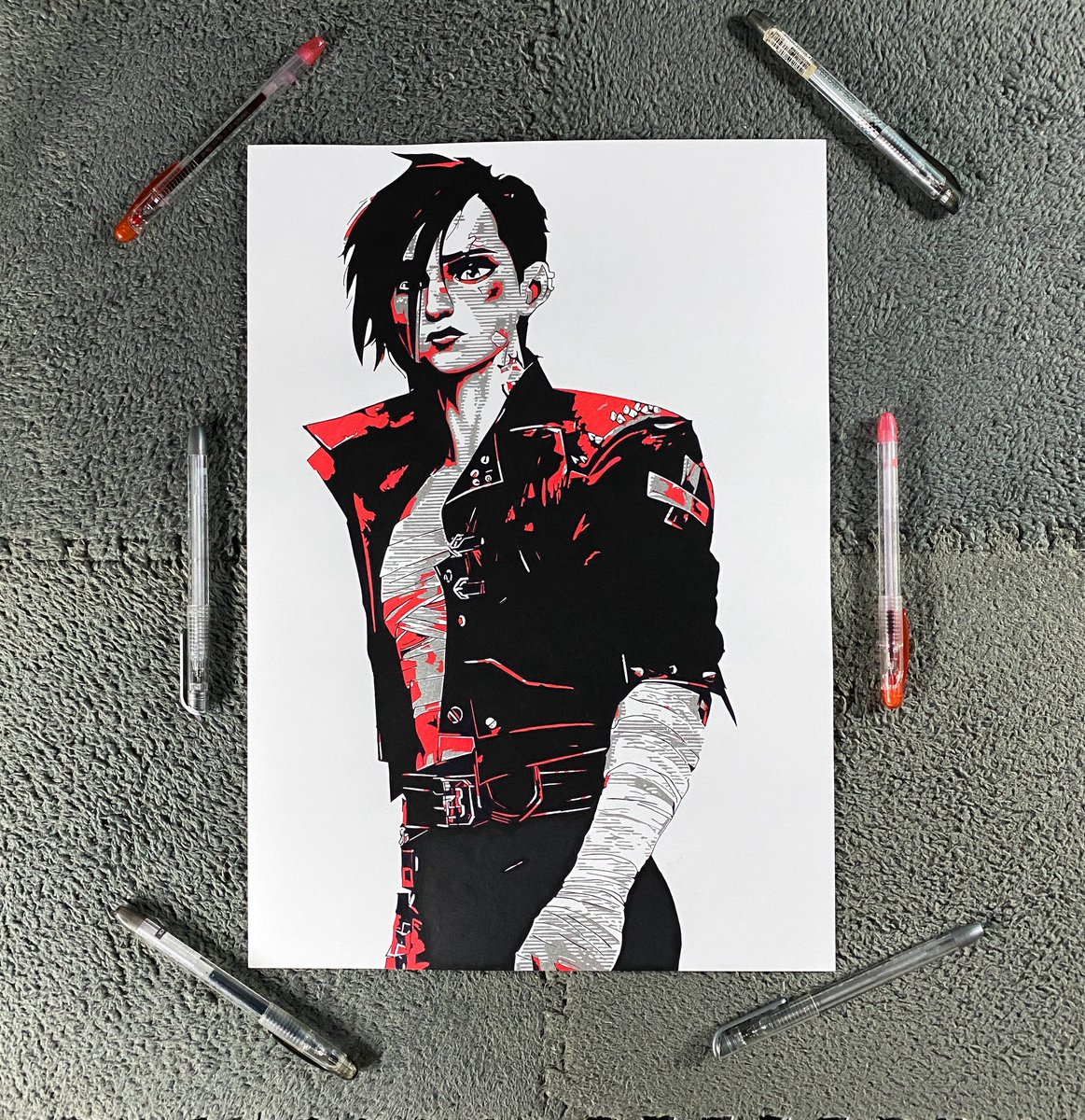 Japeees's tweet photo. PIT FIGHTER VI
POP ART STYLE WALL DECOR FAN ART
Dong-a mygel pens on A3 ColorCopy paper
OPEN FOR COMMISSIONS
#VI #pitfightervi #arcanevi #arcanepitfightervi #popartstyle https://t.co/afG7eIXOFa