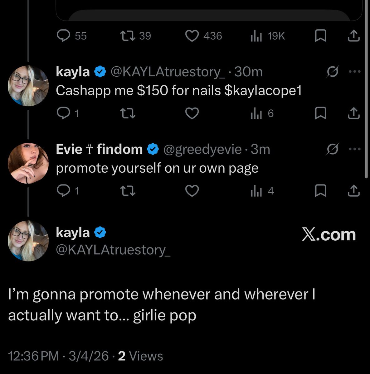 Evie ☥ findom tweet media
