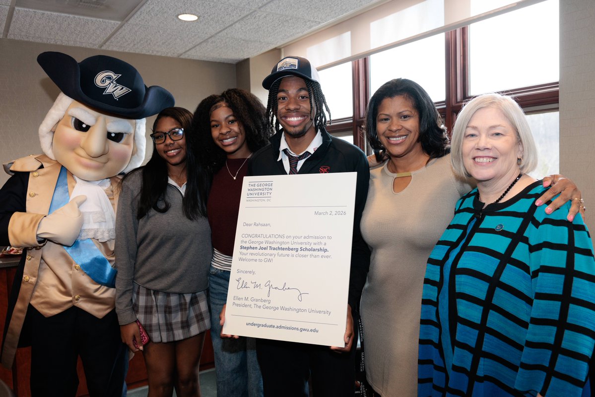 GW University tweet media