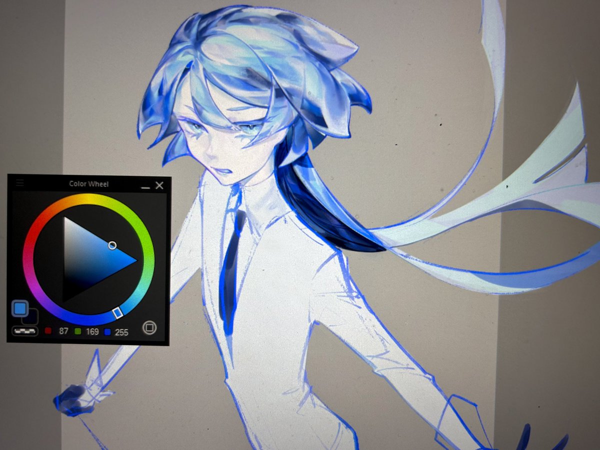 🎂💙 hbd to me and hopefully another year of drawing ocs more !! 
❤️ / 🔁 appreciated 🙇 wishing everyone a very queerful day